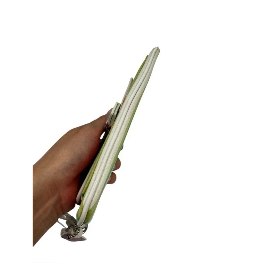 Vintage Coach Hamptons Multicolor Striped Wristlet Pouch Y2K Deadstock